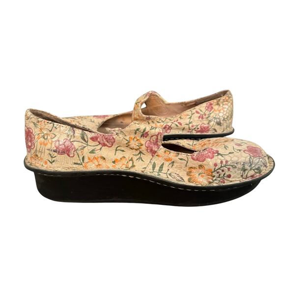 ALEGRIA Floral Mary Jane Clog Women’s Size37 PAL317 - Picture 8 of 10